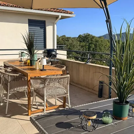 Climatisé Avec Piscine Et Sublime Vue