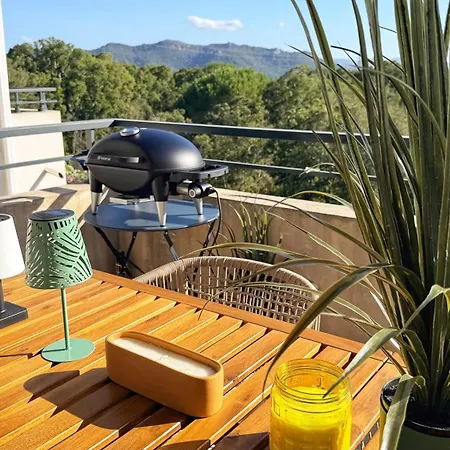 Climatisé Avec Piscine Et Sublime Vue Appartement Porto-Vecchio (Corsica)